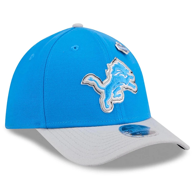 Men's New Era  Blue/Silver Detroit Lions 2026 NFL Draft 39THIRTY M-Crown Flex Hat