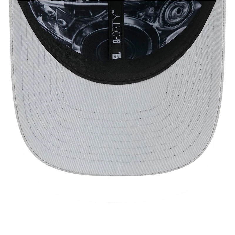 Casquette ajustable New Era bleue/argentée Detroit Lions 2026 NFL Draft 9FORTY M-Crown pour homme