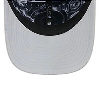 Casquette ajustable New Era bleue/argentée Detroit Lions 2026 NFL Draft 9FORTY M-Crown pour homme