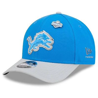 Men's New Era Blue/Silver Detroit Lions 2026 NFL Draft 9FORTY M-Crown Adjustable Hat