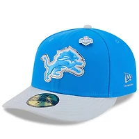 Men's New Era  Blue/Silver Detroit Lions 2026 NFL Draft Pre-Curved 59FIFTY Fitted Hat
