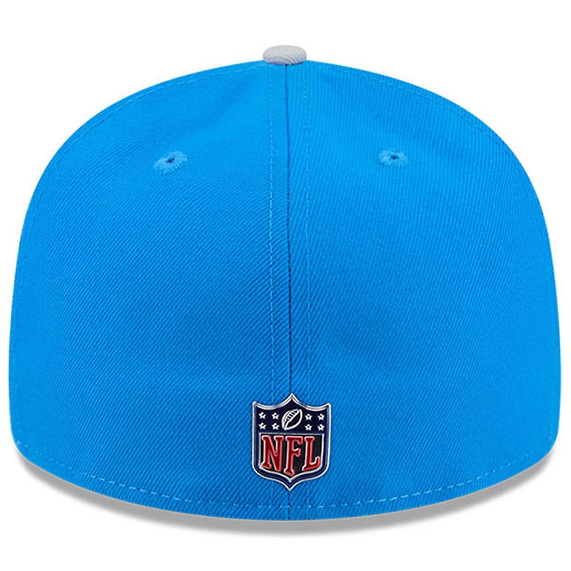 Men's New Era  Blue/Silver Detroit Lions 2026 NFL Draft Pre-Curved 59FIFTY Fitted Hat