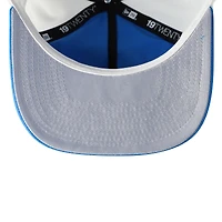 Casquette ajustable New Era 19TWENTY bleu/blanc pour homme avec écusson Detroit Lions