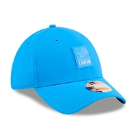 Casquette 39THIRTY Flex Sideline 2025 bleue New Era pour homme des Detroit Lions