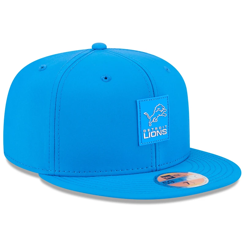 Casquette ajustée 59FIFTY Sideline bleue des Detroit Lions 2025 pour homme de New Era