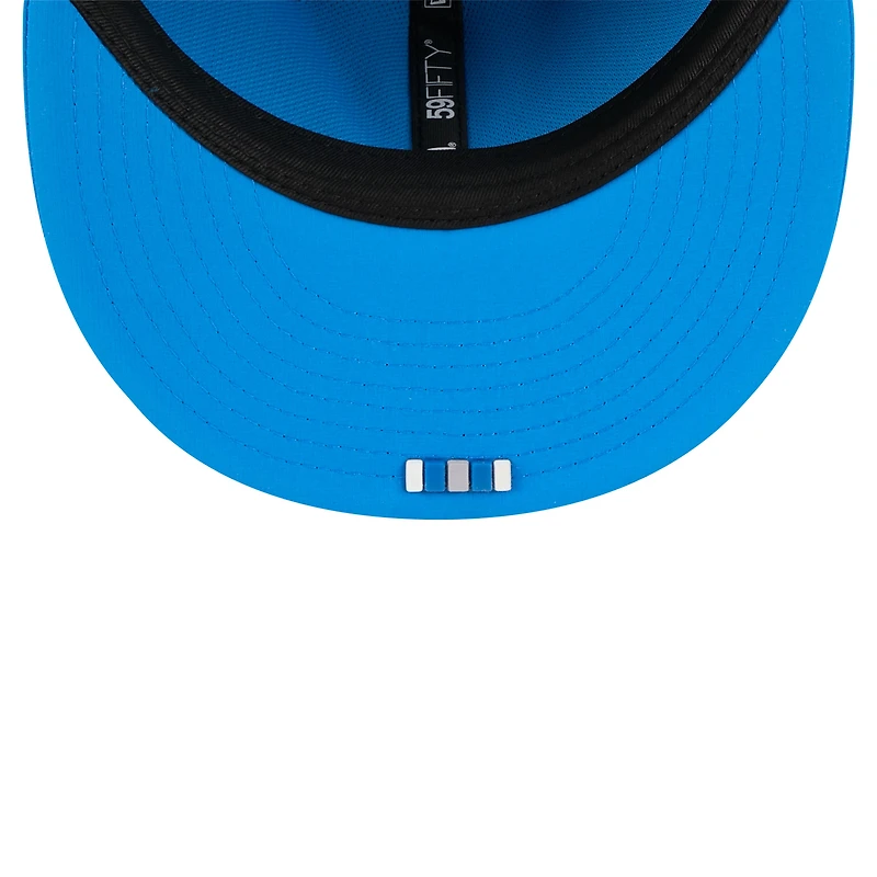 Casquette ajustée 59FIFTY Sideline bleue des Detroit Lions 2025 pour homme de New Era