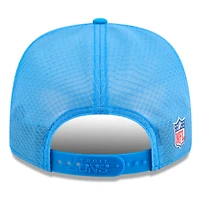 Casquette camionneur ajustable 9SEVENTY Sideline bleue New Era pour homme, Detroit Lions 2025