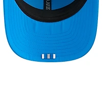 Casquette camionneur ajustable 9SEVENTY Sideline bleue New Era pour homme, Detroit Lions 2025