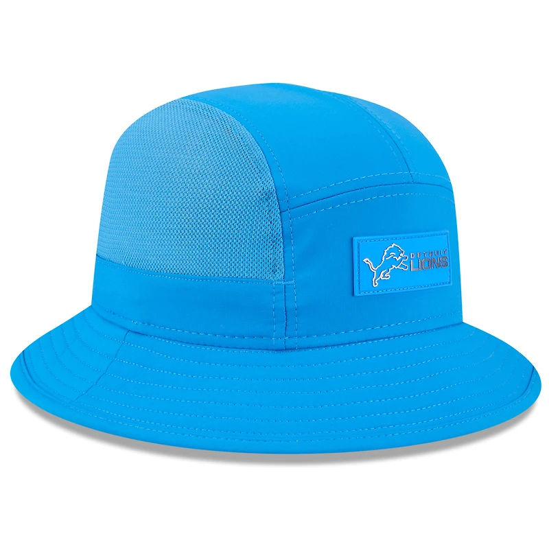 Men's New Era Blue Detroit Lions 2025 Sideline  Bucket Hat