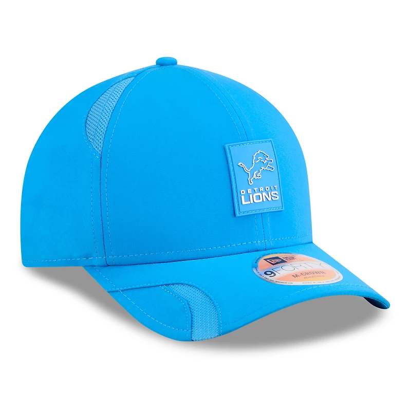 Men's New Era Blue Detroit Lions 2025 Sideline  M-Crown 9FORTY Adjustable Hat