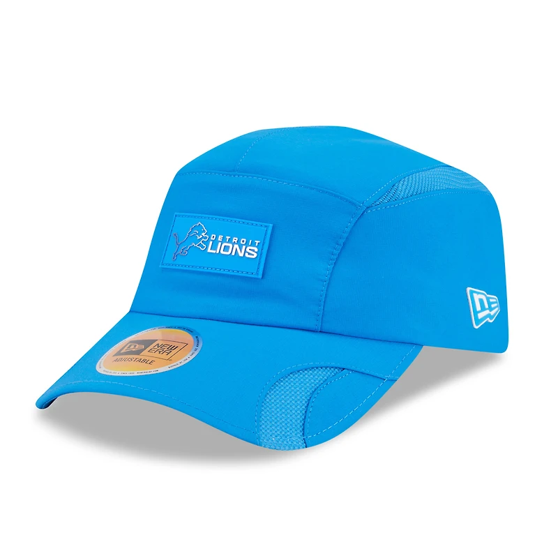 Casquette ajustable Sideline Runner bleue New Era Detroit Lions 2025 pour homme