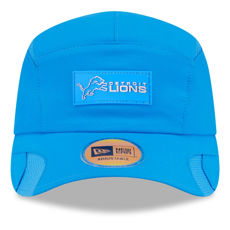 Men's New Era Blue Detroit Lions 2025 Sideline  Runner Adjustable Hat