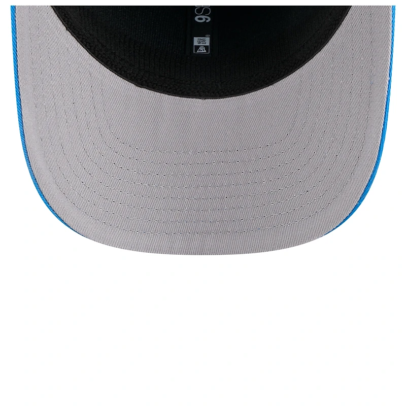 Casquette extensible à pression Chant 9SEVENTY bleue des Lions de Detroit de New Era pour homme