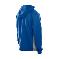 Men's New Era  Blue Detroit Lions Combine Authentic Raglan Scuba Full-Zip Hoodie