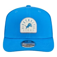 Casquette trucker ajustable New Era bleue Detroit Lions Contest 9SEVENTY pour homme