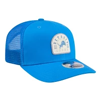 Men's New Era Blue Detroit Lions Contest 9SEVENTY Adjustable Trucker Hat