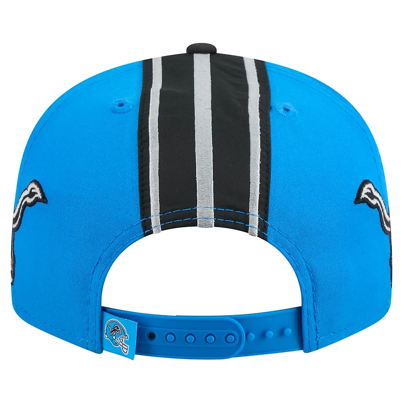 Men's New Era Blue Detroit Lions Helmet 9FIFTY Snapback Hat