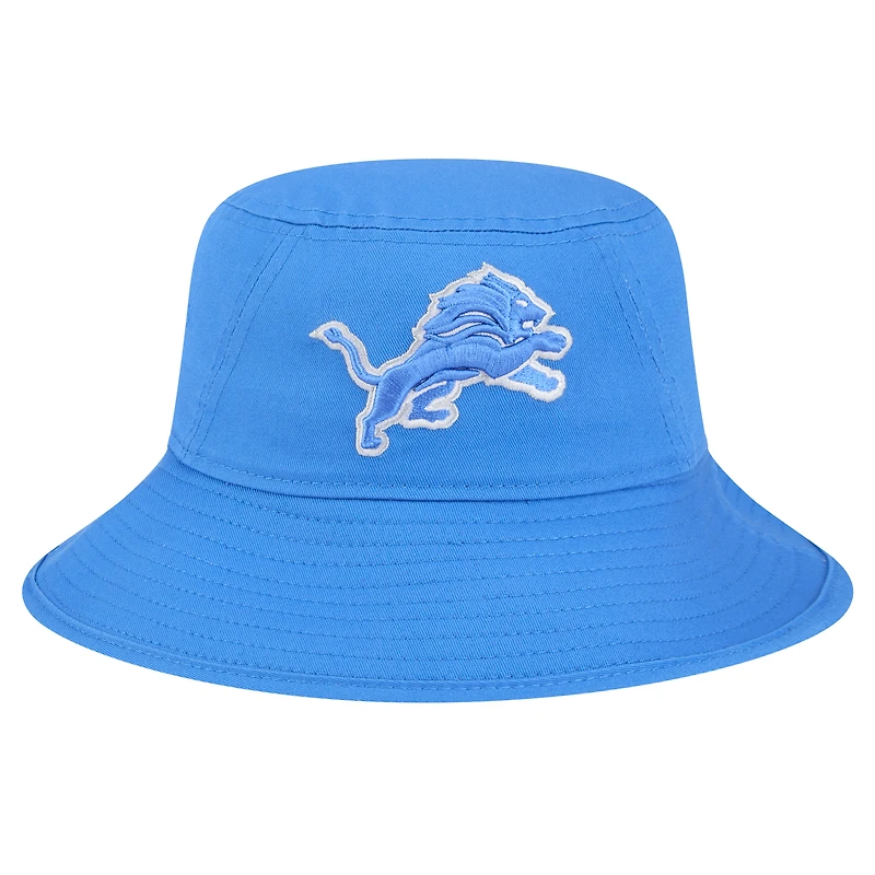 Men's New Era Blue Detroit Lions Main Bucket Hat