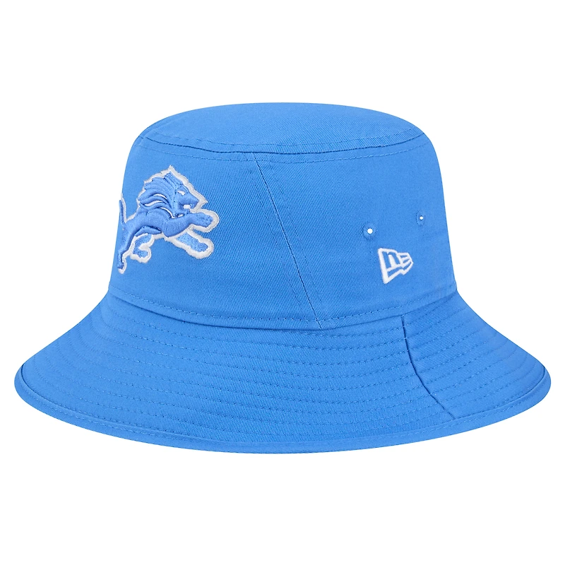 Chapeau Bob Main Detroit Lions bleu New Era pour homme