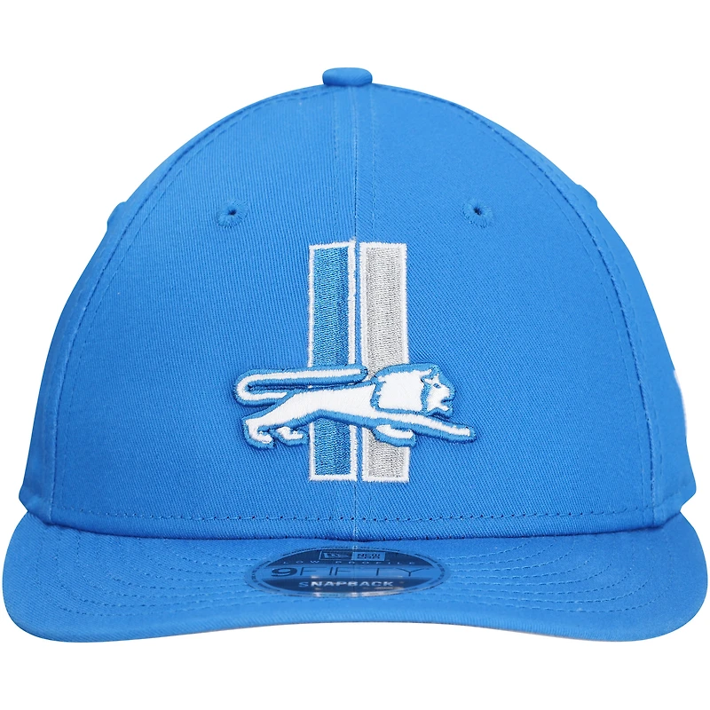 Men's New Era Blue Detroit Lions Main Low Profile 9FIFTY Snapback Hat