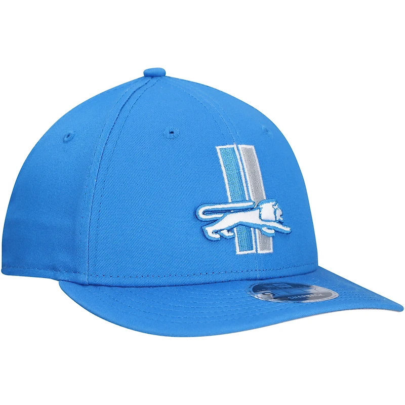 Men's New Era Blue Detroit Lions Main Low Profile 9FIFTY Snapback Hat