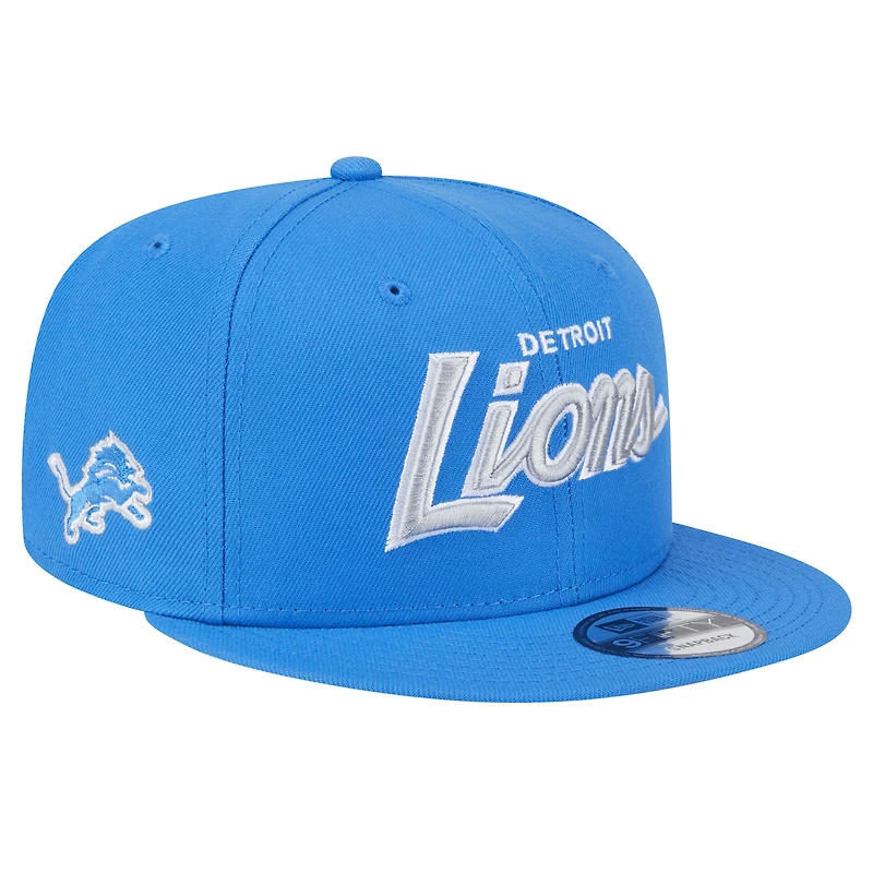 Casquette à visière plate 9FIFTY Detroit Lions de New Era pour homme