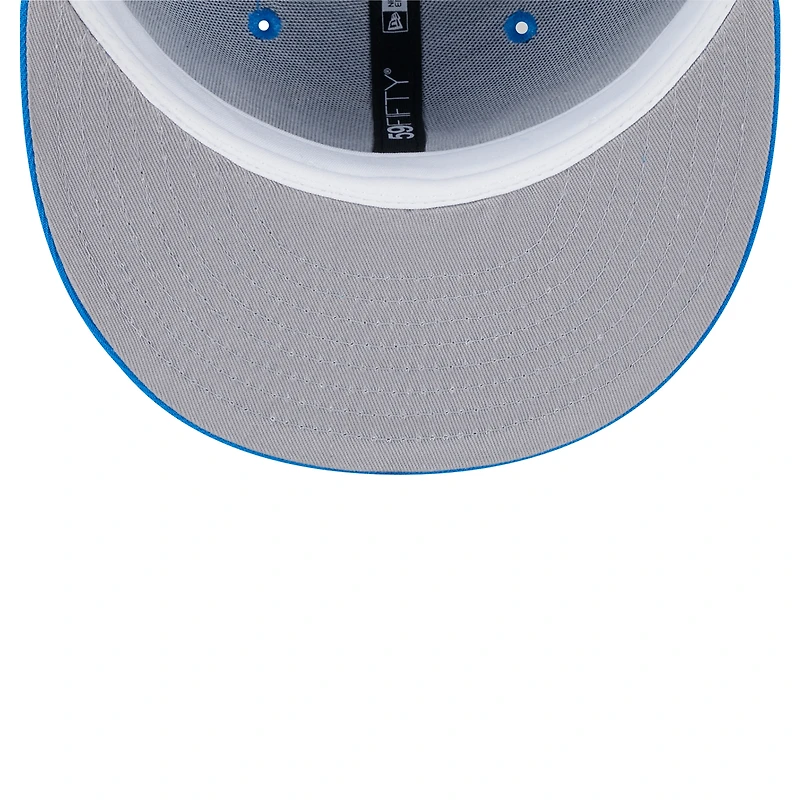 Casquette ajustée 59FIFTY pour homme avec patch latéral bleu Detroit Lions de New Era