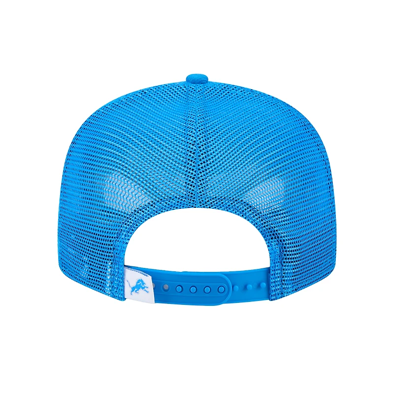 Casquette à visière plate bleue Detroit Lions 9FIFTY de New Era pour homme
