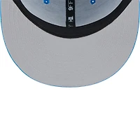Casquette à visière plate bleue Detroit Lions 9FIFTY de New Era pour homme