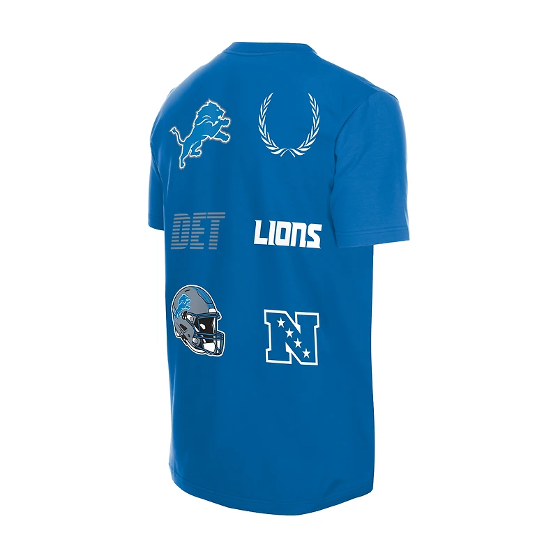 T-shirt de match New Era bleu Detroit Lions pour homme