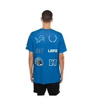 Men's New Era  Blue Detroit Lions Match T-Shirt