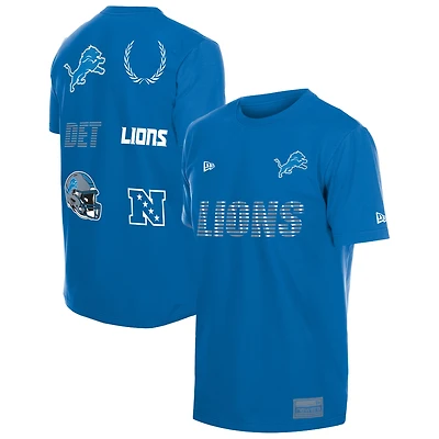 Men's New Era  Blue Detroit Lions Match T-Shirt