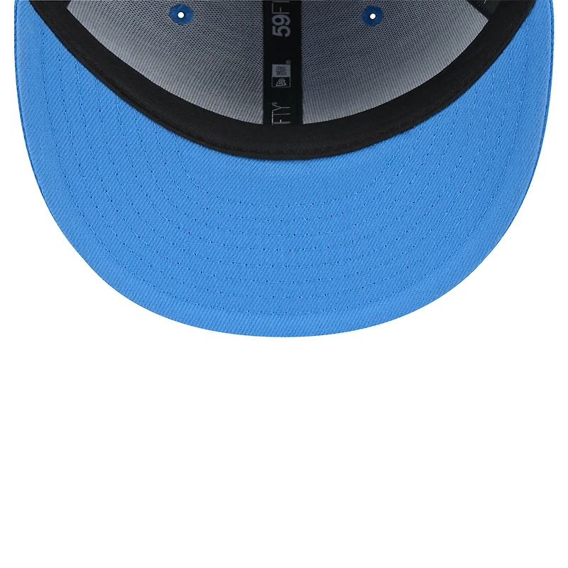 Men's New Era Blue Detroit Lions Omaha 59FIFTY Fitted Hat