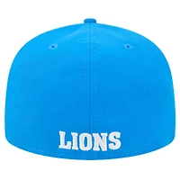 Casquette ajustée 59FIFTY bleu Detroit Lions Omaha Throwback pour homme de New Era