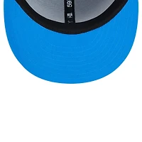 Casquette ajustée 59FIFTY bleu Detroit Lions Omaha Throwback pour homme de New Era