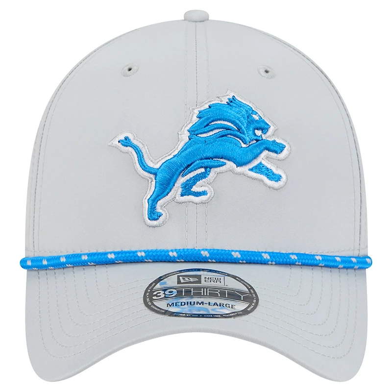 Men's New Era Blue Detroit Lions Perforated 39THIRTY Flex Hat
