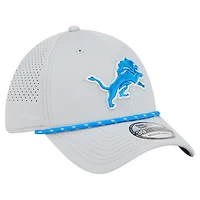 Men's New Era Blue Detroit Lions Perforated 39THIRTY Flex Hat