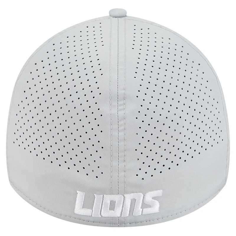 Men's New Era Blue Detroit Lions Perforated 39THIRTY Flex Hat