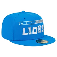 Casquette ajustée Ransom 59FIFTY Detroit Lions de New Era pour homme