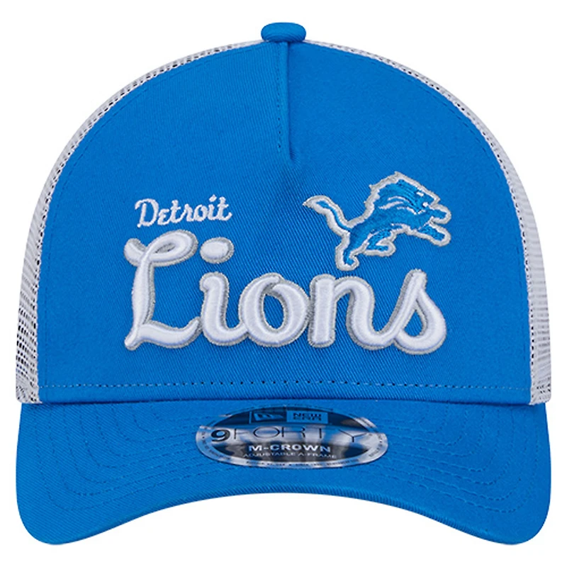 Casquette ajustable 9FORTY bleue Detroit Lions pour homme New Era
