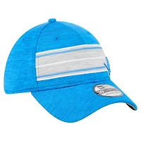 Men's New Era  Blue Detroit Lions Stripes 39THIRTY Flex Hat