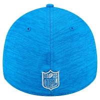 Men's New Era  Blue Detroit Lions Stripes 39THIRTY Flex Hat
