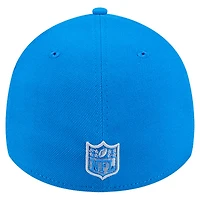 Men's New Era Blue Detroit Lions Stripes 39THIRTY Flex Hat