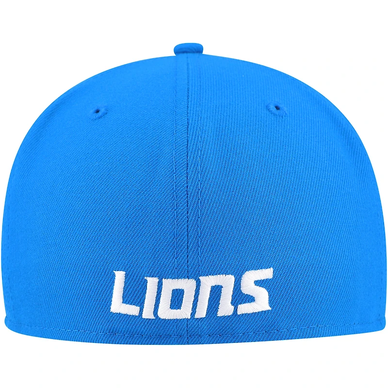 Casquette ajustée 59FIFTY Team Basic des Detroit Lions bleue New Era pour hommes