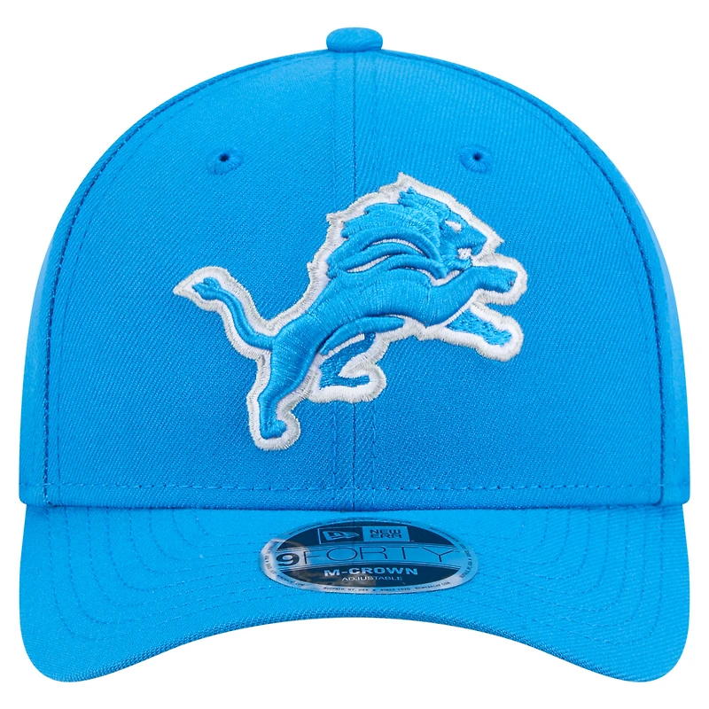 Men's New Era  Blue Detroit Lions Team Collection 9FORTY M-Crown Adjustable Hat