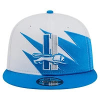 Casquette snapback Detroit Lions Throwback Jagged 9FiFTY bleue New Era pour homme