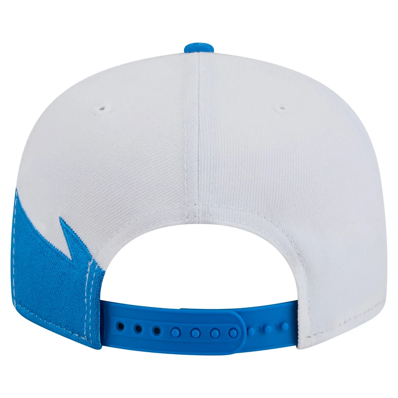 Casquette snapback Detroit Lions Throwback Jagged 9FiFTY bleue New Era pour homme