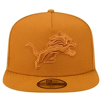 Men's New Era  Brown Detroit Lions Color Pack A-Frame 59FIFTY Fitted Hat
