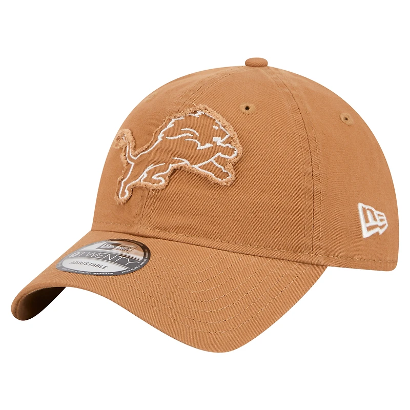 Men's New Era Brown Detroit Lions  Stamp 9TWENTY Adjustable Hat