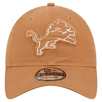 Men's New Era Brown Detroit Lions  Stamp 9TWENTY Adjustable Hat